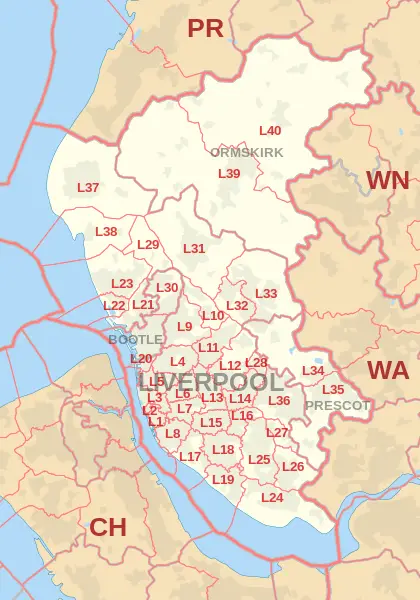 Liverpool Postcode Map