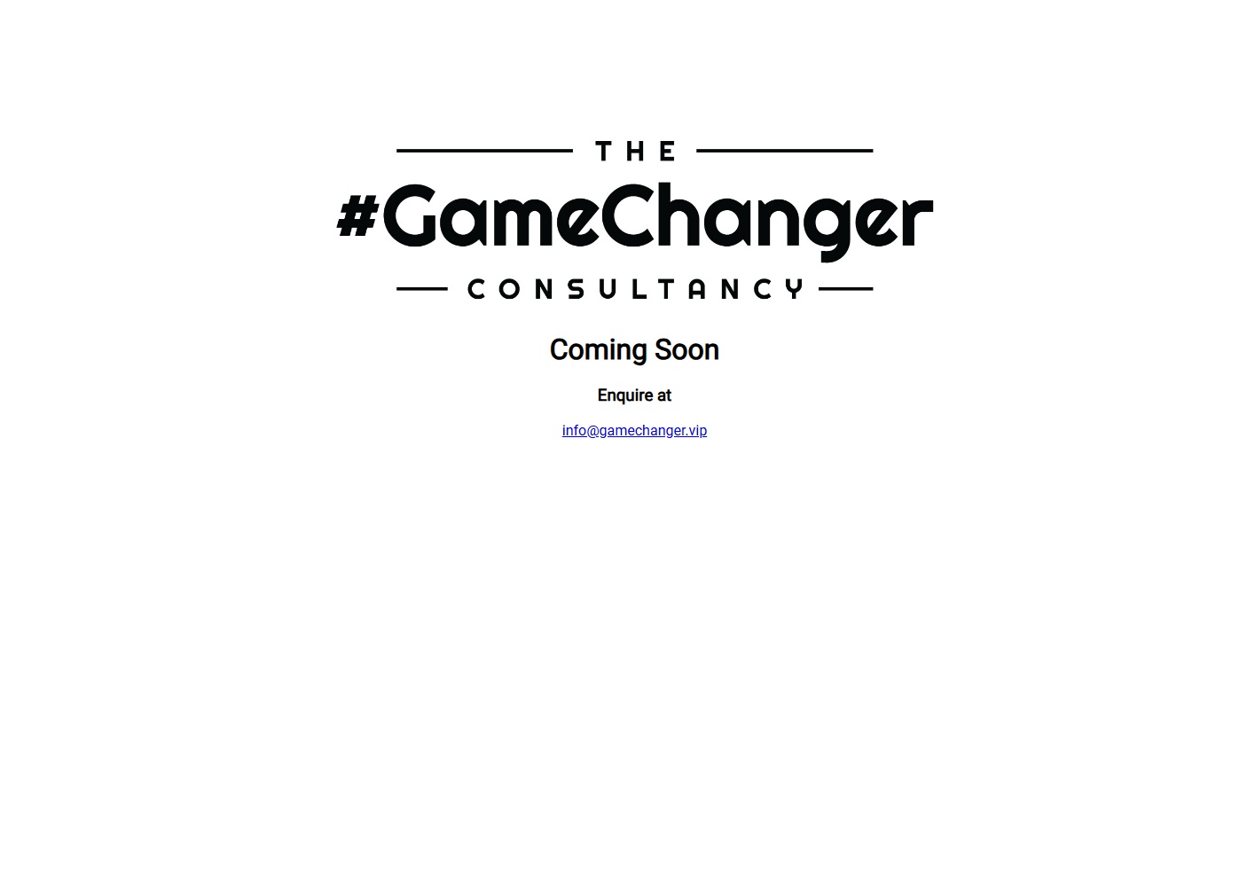 The GameChanger Consultancy - Website Screenshot